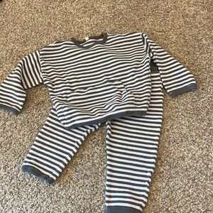 Quincy Mae striped thermal set